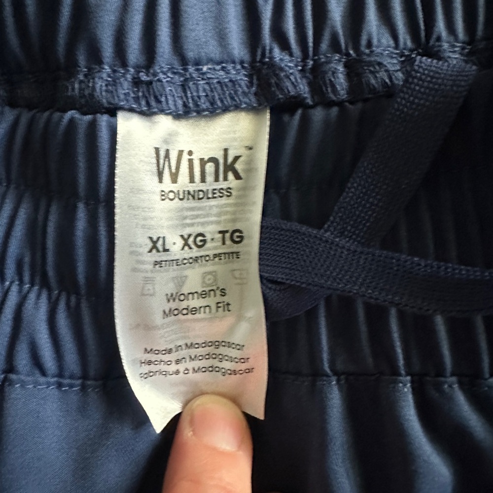 Wonderwink (Wink) boundless drawstring and elastic joggers - Navy XL